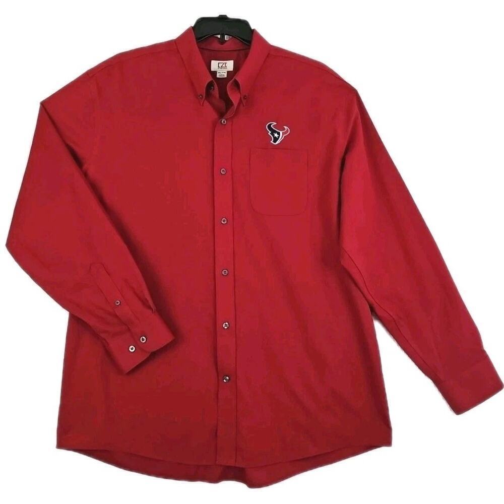 Cutter & Buck ~Men's XXL/TTG~ Red Button Down Shirt.